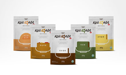 지리산 떡 방앗간 패키지 디자인